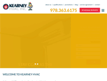 Tablet Screenshot of kearneyhvac.com